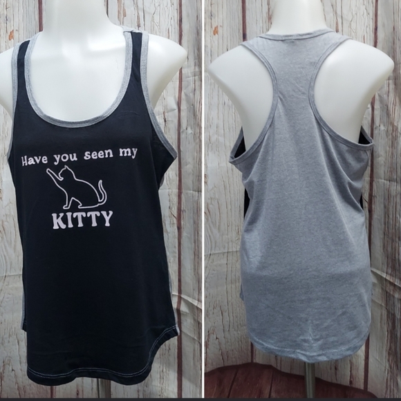 Custom Kitty Racerback Sleeveless Tank Top - Picture 10 of 17